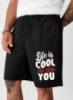 Шорти чорні з ДТФ | 67-034
