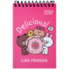 Блокнот с фигурной высечкой YES Line Friends Donut 152248 60 листов