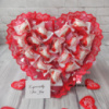 Букет з цукерок у формі серця, подарунок коханій дівчині солодкий подарунок на день закоханих