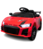 Дитячий електромобіль Cabrio 6V 5A (спойлер, пульт, LED-фари, звук, відкривні двері, педаль газу), Червоний