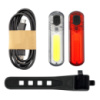 Комплект фонарей велосипедных Mactronic Duo Slim (60/18 Lm) USB Rechargeable (ABS0031)