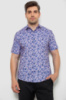 Сорочка чоловіча з принтом, колір бузковий, 214R7341