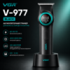 Тример VGR V-977 BLACK, регулювання потужностей 6000 — 8000 PRM, 2500 mAh, 4 насадки, LED display
