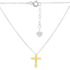 Серебряное колье CatalogSilver с фианитами, вес изделия 4,28 гр (60001944) 4204500 размер
