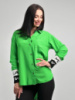 Подовжена жіноча блуза «Michelle» оптом | Норма і батал | Розпродаж моделі Зелений, 42-44
