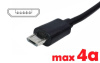 Dc кабель для блока питания micro USB (4a) (1.5m) (A class) 1 день гар.