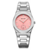 Жіночий класичний годинник Skmei 2681SIPK Silver-Pink зі сріблястим браслетом та рожевим циферблатом