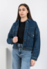 Жіноча джинсова синя куртка