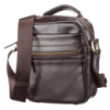 Сумка чоловіча 711089 шкіряна Коричнева