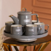 Чайний сервіз Enjoyable Life на 6 персон 8 предметів, сірий