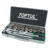 Комбинированный набор инструментов TOPTUL 1/2« (дюйм+метр.) 43ед. GCAD4303