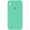 Чохол Silicone Case Square Full Camera Protective (AA) для Apple iPhone X / XS (5.8«)