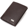 Компактний гаманець для чоловіків із натуральної шкіри флотар 721873 Коричневий