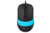 Мышь компьютерная проводная A4Tech Fstyler FM10 Black/Blue синяя