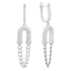 Серебряные серьги CatalogSilver с фианитами (2184218)