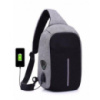 Мужская сумка анти-вор через плечо Bobby Mini с USB-портом для зарядки