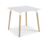 Стіл Нурі квадратний дерев'яний білий