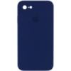 Чохол Silicone Case Square Full Camera Protective (AA) для Apple iPhone 7 / 8 / SE (2020) (4.7«), Темно-синій / Midnight blue - купити в SmartEra.ua