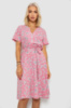 Сукня софт з принтом, колір пудровий, 230R0032-1