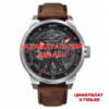 Чоловічий механічний годинник Awarder 058 Silver-Red Leather Гільза з автопідзаводом та сапфіровим склом
