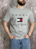 Чоловіча футболка Tommy Hilfiger сіра (вел. лого)