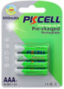 Акумулятор PKCELL 1.2V AAA 600mAh NiMH Already Charged, 4 штуки у блістері ціна за блістер, Q12