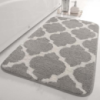 Коврик для ванной комнаты и душа коврик для ног в душевую,микрофибра,атискользящий c узором 40х60 см,серый