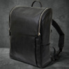 Кожаный рюкзак для ноутбука работы учебы и города Vintage 14523 Черный