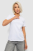Футболка жіноча однотонна, колір білий, 204R3333