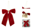 Игрушка на елку YES Бант 975077 16х19 см бордовая