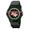 Наручний годинник Awarder 031 Black-Green Індивідуальний дизайн тактичний з водозахистом 5 ATM