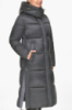 Куртка женская Braggart зимняя длинная с капюшоном - 52650 цвет обсидиан
