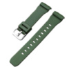 Ремінець для Casio GM-S2100 Army Green SI силіконовий темно-зелений мілітарі (1051-1374)