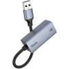 Адаптер Hoco UA37 USB-A to RJ45 Metal Gray (Код товару:42131)