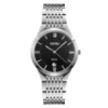 Жіночий годинник Skmei 9139BKSI-B Black-Silver B Класичний з металевим браслетом та чорним циферблатом