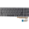 Клавіатура для ноутбука HP EliteBook 850 G5 чорна, сірий фрейм