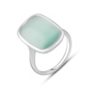 Серебряное кольцо CatalogSilver с кошачьим глазом, вес изделия 4,41 гр (2128182) 18 размер