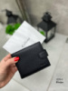 Натуральна шкіра. Чорний чоловічий гаманець на кнопці, у фірмовій коробці, 11,5 см х 9, 5 см (1231-1)