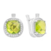 Серебряные серьги CatalogSilver с хризолітом 2.932ct (2157540)