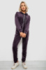 Спортивный костюм женский велюровый, цвет темно-сливовый, 257R4122