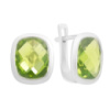 Серебряные серьги CatalogSilver с хризолітом 6.567ct (60002162)