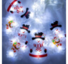 Xmas Гирлянда Штора Фигурки 3D снеговика и снежинки 3m*70cm 95L Белый W