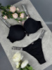 Комплект Victoria's Secret 2402 Push-Up Bra чорний
