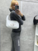 Біла - стильна та елегантна жіноча сумочка на блискавці (0524)