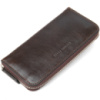 Шкіряне жіноче глянцеве портмоне 711466 Коричневий