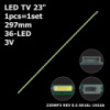 LED підсвітка TV 23« LG FLATRON 23EN43T B LM230WF3-SLK1 P2314HT S230HL LM230WF5 LM230WF3 230WF3 REV 0.5 1шт.