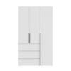 Шкаф распашной комбинированный №2 ART IN HEAD Light 1200x500x2200 Белый бриллиант (LTK021000000)