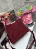 Бордо — три відділення - натуральний замш - стильна сумочка Lady Bags, два ремені в комплекті (0388-1)