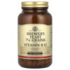 Пивні дріжджі з вітаміном B12, Brewer's Yeast, 7 1/2 Grains with Vitamin B12, Solgar, 250 таблеток
