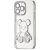 Чохол Shining Bear Case для iPhone 15 Pro Max Silver (Код товару:39359)